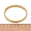 Valentine's Day 304 Stainless Steel Heart Open Hinged Cuff Bangles for Women SA-CBA7A40-07G-5