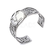 Constellation Alloy Open Cuff Bangles for Women Men LS-BJEW-C064-01AS-03-1