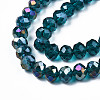 Electroplate Glass Beads Strands EGLA-A034-T2mm-B25-3