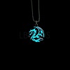 Alloy Resin Luminous Dragon Pendant 201 Stainless Steel Box Chain Necklaces FS-WG868F4-03-1