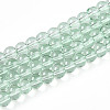 Baking Paint Transparent Glass Beads Strands DGLA-N006-6mm-08-1