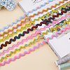 10 Yards Polyester Wave Ribbon OCOR-GF0003-14A-4