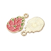 Fruits Alloy Enamel Pendants FIND-D304-03F-KCG-2