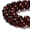 Spray Painted Crackle Glass Beads Strands CCG-Q001-10mm-16-3