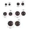 5 Style Natural Lava Rock Round Beads Strands G-CJ0001-52-2