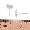 925 Sterling Silver Stud Earring Findings X-STER-K167-045F-S-4