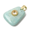 Natural Amazonite Pendants G-C282-03J-2