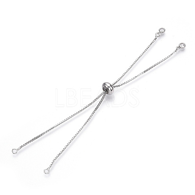Rack Plating Adjustable Brass Slider Bracelet Making X-MAK-R025-02P-1-1