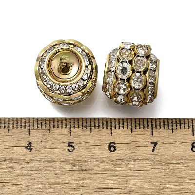 Brass Rhinestone Beads KK-D295-02G-02-1