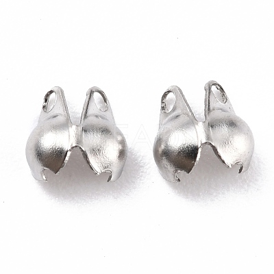 Tarnish Resistant 304 Stainless Steel Bead Tips STAS-P126-05P-1