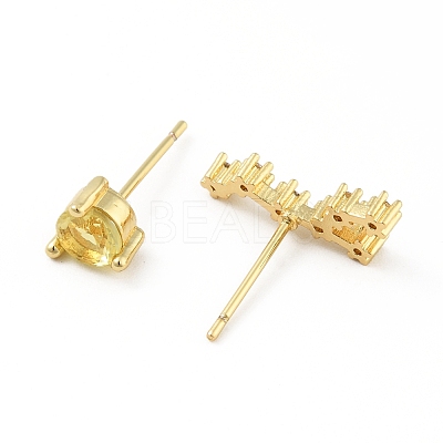 Cubic Zirconia Constellation Asymmetrical Earrings EJEW-C035-16G-05-1