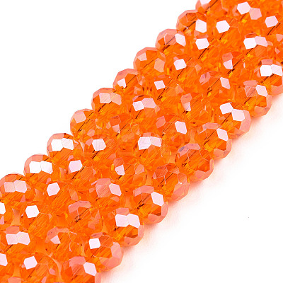 Electroplate Glass Beads Strands LS-EGLA-A034-T6mm-A23-1