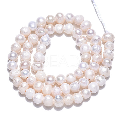 Natural Cultured Freshwater Pearl Beads Strands X-PEAR-N013-05H-1