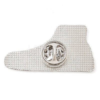 Platinum Alloy Enamel Brooches JEWB-I035-02P-03-1