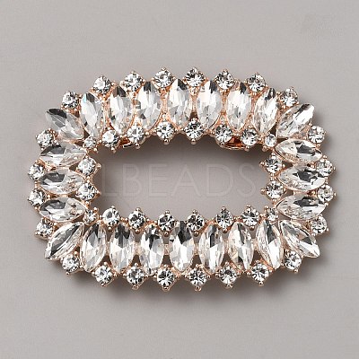 Alloy Crystal Rhinestone Shoe Decorations AJEW-WH0471-24B-KCG-1