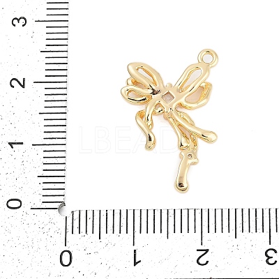 Brass Micro Pave Cubic Zirconia Pendants ZIRC-P122-05D-G01-1