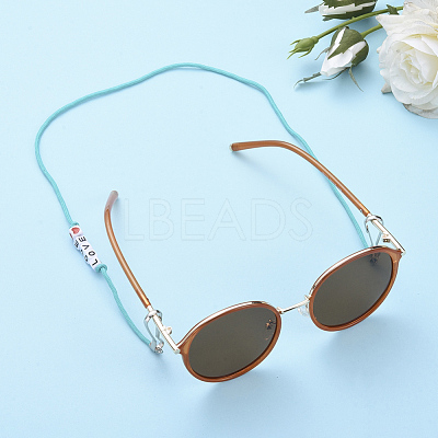 Polyester & Spandex Cord Ropes Eyeglasses Chains AJEW-EH00058-01-1