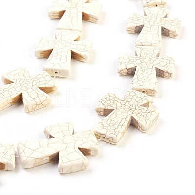 Synthetic Turquoise Beads Strands TURQ-G117-40x49mm-04-1
