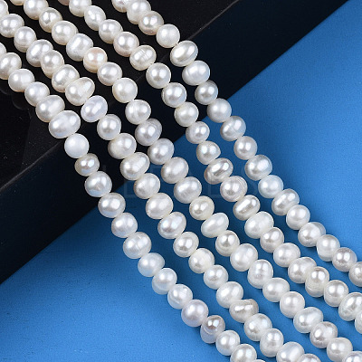 Natural Cultured Freshwater Pearl Beads Strands PEAR-N013-04C-1