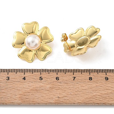 304 Stainless Steel Stud Earrings SA-CBA46AF-04G-1