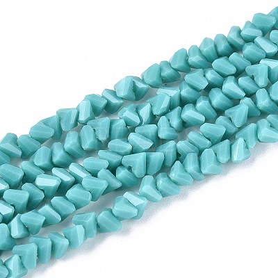 Opaque Glass Beads Strands GLAA-N019-4mm-19-1
