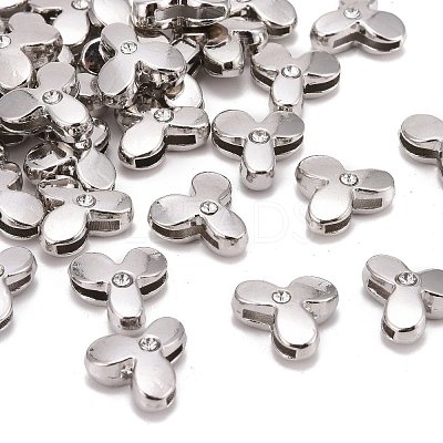 Letter Slider Beads for Watch Band Bracelet Making ALRI-O012-Y-NR-1