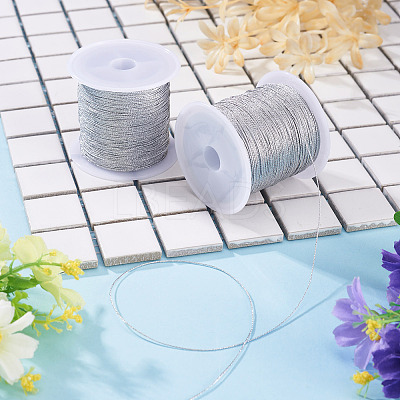 2 Rolls Round PET Metallic Thread MCOR-TADJ0001-01B-02-1