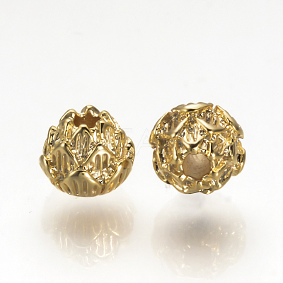 Brass Spacer Beads KK-Q735-121G-1