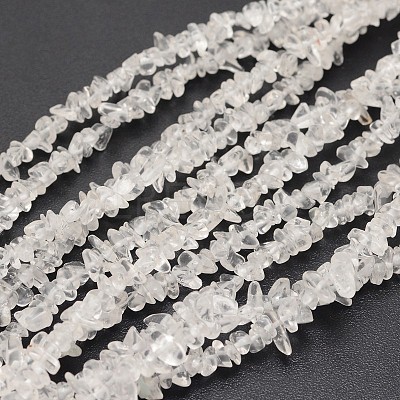 Chips Natural Quartz Crystal Beads Strands X-G-N0164-30-1