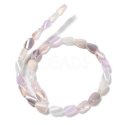 Electroplate Glass Beads Strands EGLA-P065-01A-02-1