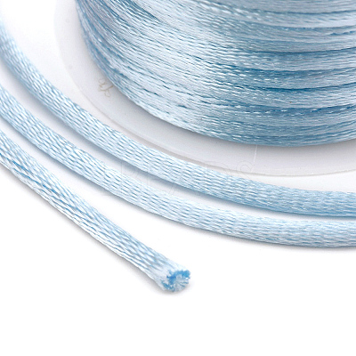 Nylon Satin Rattail Cords NWIR-L006-1mm-25-1