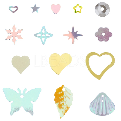 100G Plastic Sequins Beads PVC-CP0001-01A-1