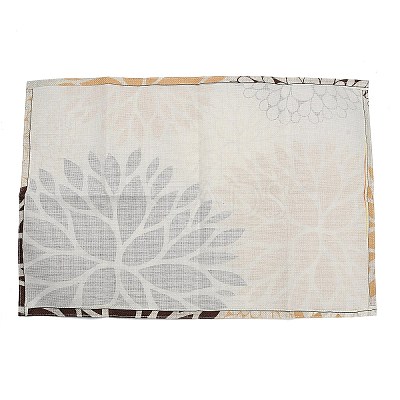 Autumn Floral Linen Placemat AJEW-Z051-02A-1