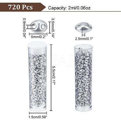 720Pcs Colours Luster Czech Glass Seed Beads GLAA-NB0001-51B-1
