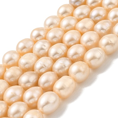 Natural Cultured Freshwater Pearl Beads Strands PEAR-I007-01E-05B-1