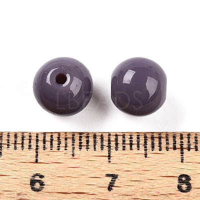 Opaque Solid Color Glass Beads X1-GLAA-N007-8mm-A07-1