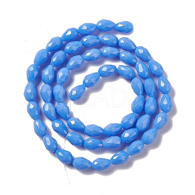 Faceted Glass Beads Strands GLAA-E037-01D-1
