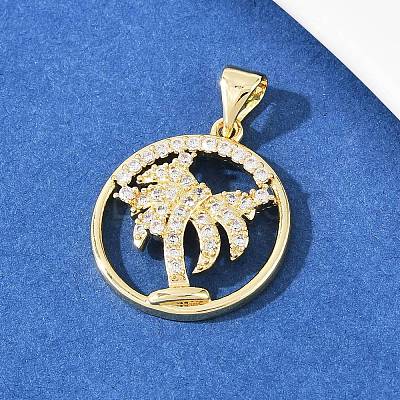 Brass Micro Pave Cubic Zirconia Pendant & Stud Earrings Sets for Women SJEW-F227-01K-G-1