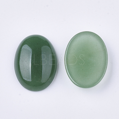 Natural Green Aventurine Cabochons G-S349-25A-04-1