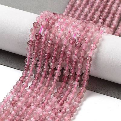 Natural Strawberry Quartz Beads Strands G-G140-A03-03-1
