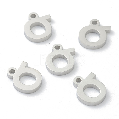 Non-Tarnish 304 Stainless Steel Charms STAS-G244-01S-1