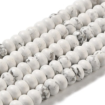 Synthetic Howlite Beads Strands G-K340-B06-01-1