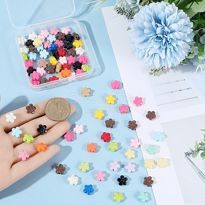 100Pcs Opaque Acrylic Beads OACR-PA0001-57-1