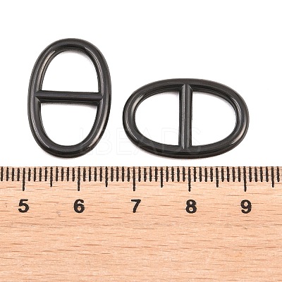 304 Stainless Steel Oval Links Connector Charms STAS-F366-02B-EB-1