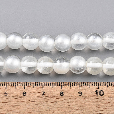 Baking Paint Transparent Glass Beads X1-DGLA-N011-10mm-01-1