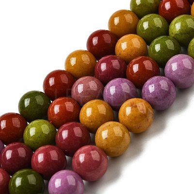 Dyed Natural Malaysia Jade Beads Strands G-G021-02C-14-1