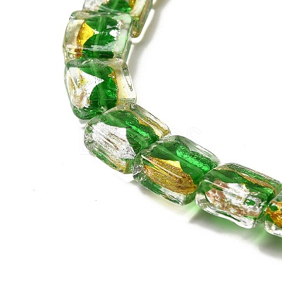 Handmade Gold Foil and Silver Foil Lampwork Beads FOIL-C001-01A-03-1