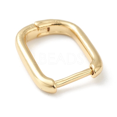 Brass Huggie Hoop Earrings EJEW-L234-025-1