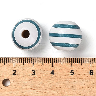 Natural Wood European Beads WOOD-S059-01B-1