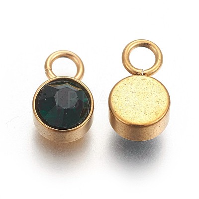 Glass Rhinestone Charms X-STAS-F189-B03-1